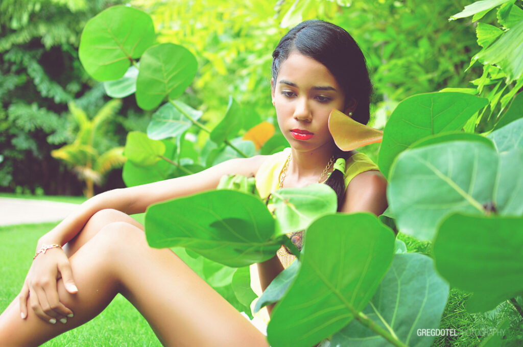 Sesion de fotos de quinceañera a Tairis en Samana Republica Dominicana