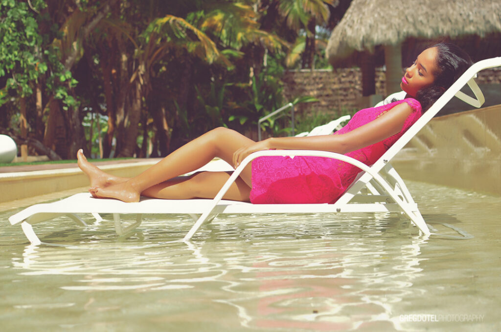 Sesion de fotos de quinceañera a Tairis en Samana Republica Dominicana