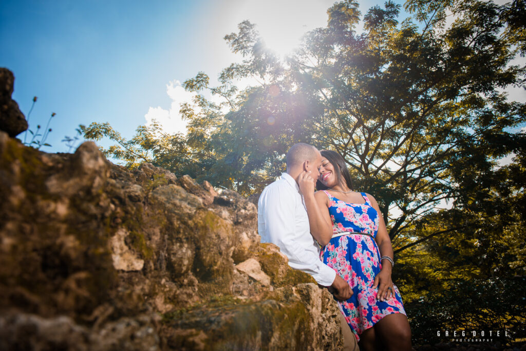 Sesión de fotos de Novios y pre boda en las Ruinas de Engombe de Santo Domingo, República Dominicana