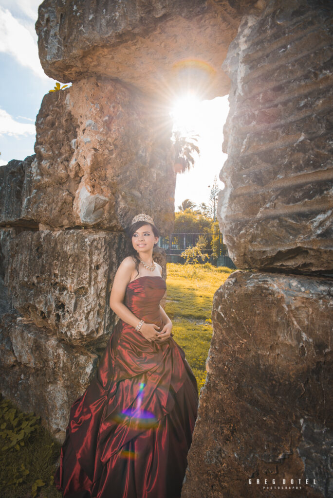 fotografo quinceañeras en el jardin botanico en santo domingo, republica dominicana