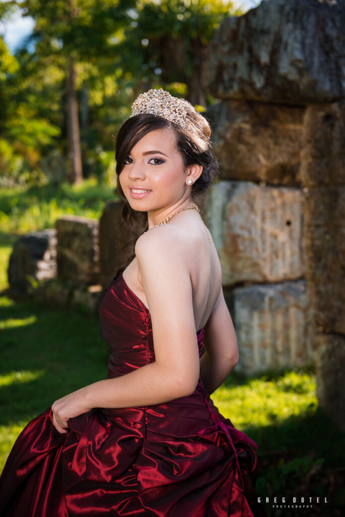 fotografo quinceañeras en el jardin botanico en santo domingo, republica dominicana