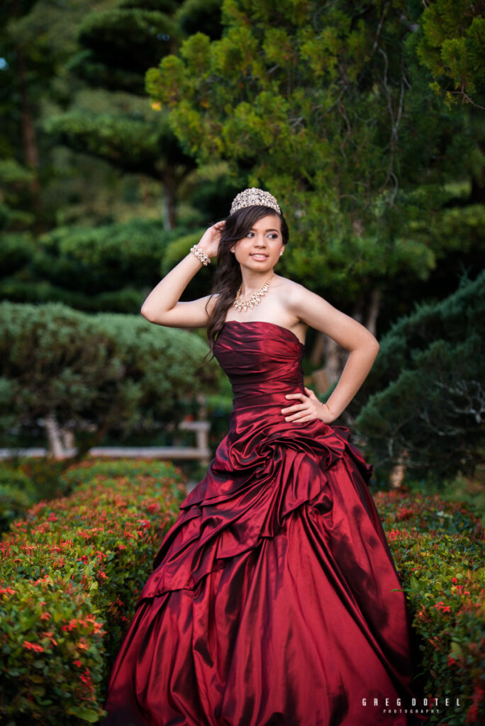 fotografo quinceañeras en el jardin botanico en santo domingo, republica dominicana