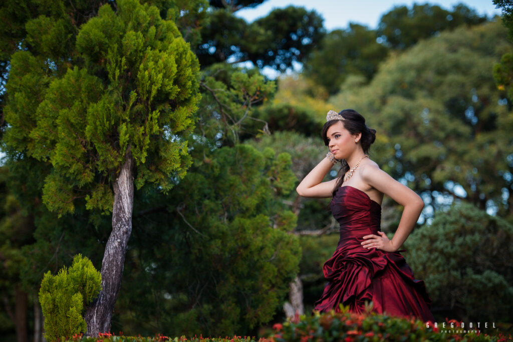 fotografo quinceañeras en el jardin botanico en santo domingo, republica dominicana