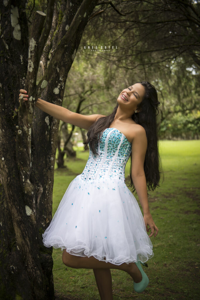 Fotografo de quinceaneras en el jardin botanico de Santo Domingo, Republica Dominicana