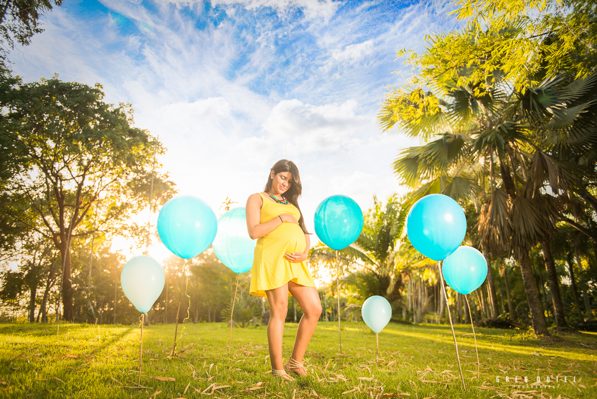 Sesión de fotos de embarazada en el Jardin Botanico de Santo Domingo, República Dominicana