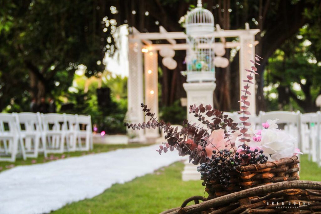 Fotografo profesional de bodas en Republica Dominicana con fotos de decoracion de bodas
