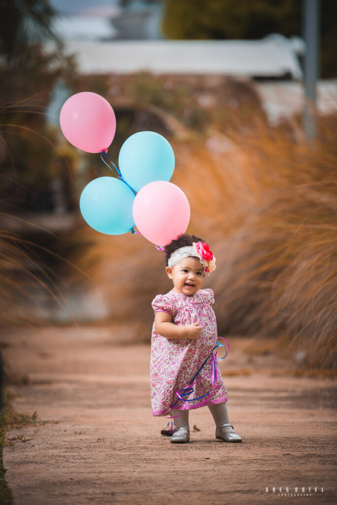 Sesión de fotos celebrando el cumpleaños de las niñas de Jennifer en parque Mirador Sur de Santo Domingo, Republica Dominicana