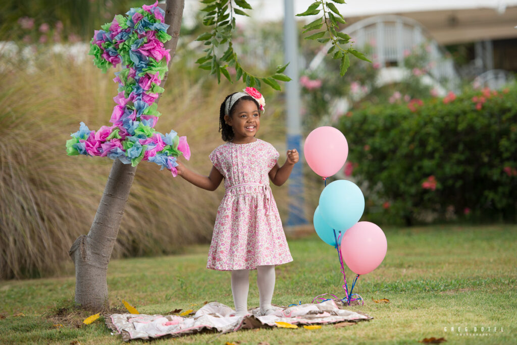 Sesión de fotos celebrando el cumpleaños de las niñas de Jennifer en parque Mirador Sur de Santo Domingo, Republica Dominicana