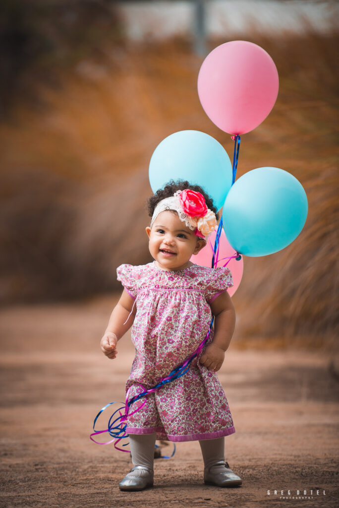 Sesión de fotos celebrando el cumpleaños de las niñas de Jennifer en parque Mirador Sur de Santo Domingo, Republica Dominicana