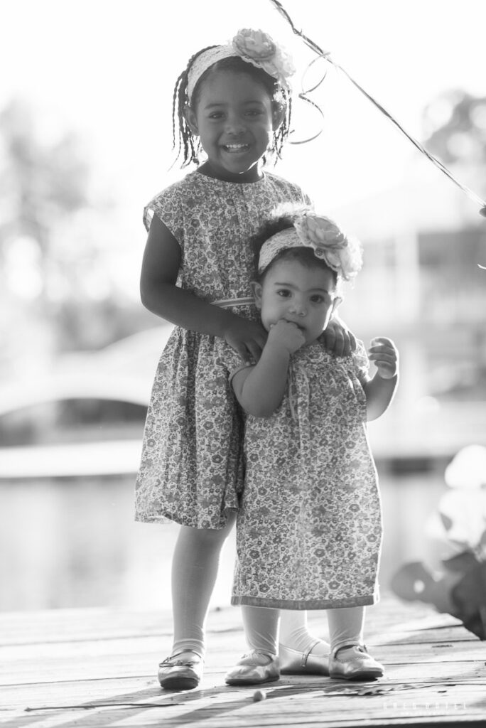 Sesión de fotos celebrando el cumpleaños de las niñas de Jennifer en parque Mirador Sur de Santo Domingo, Republica Dominicana