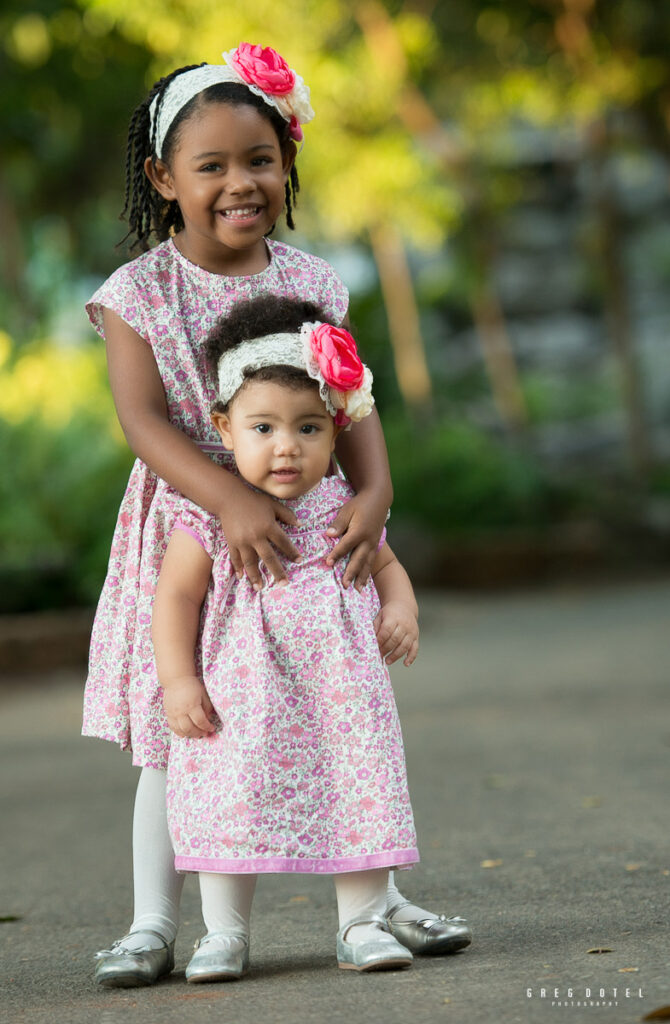 Sesión de fotos celebrando el cumpleaños de las niñas de Jennifer en parque Mirador Sur de Santo Domingo, Republica Dominicana