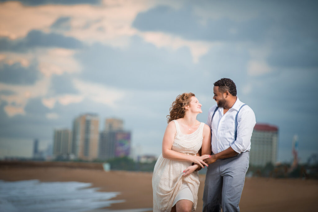 Fotografo dominicano realizó sesión de novios o preboda en la playa de Sans Souci en la ciudad de Santo Domingo, República Dominicana