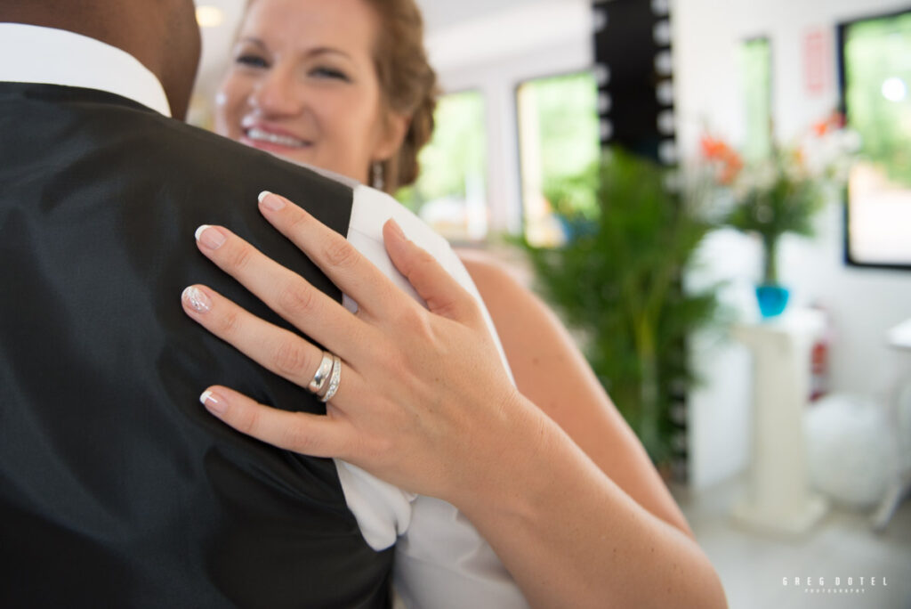 Durante la boda de Tiffany y Joel en la ciudad de Santo Domingo, Republica Dominicana