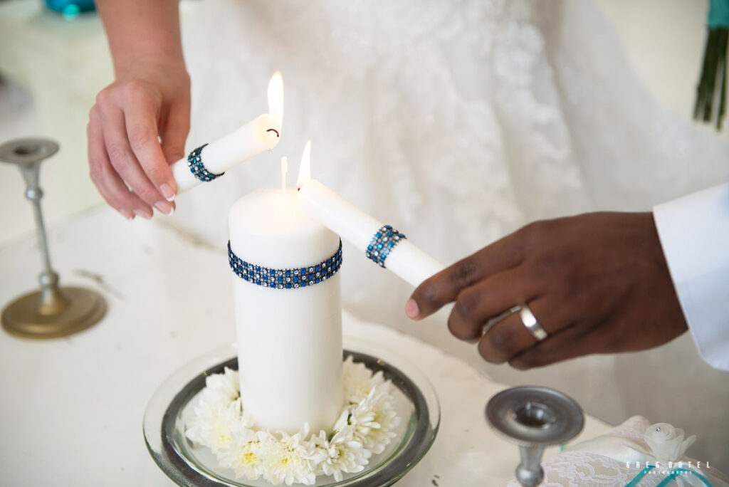 Durante la boda de Tiffany y Joel en la ciudad de Santo Domingo, Republica Dominicana