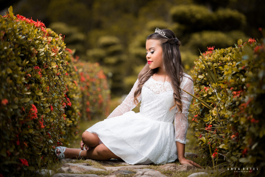 Sesión de fotos de Quinceañera en el Jardín Botánico Nacional de Santo Domingo República Dominicana