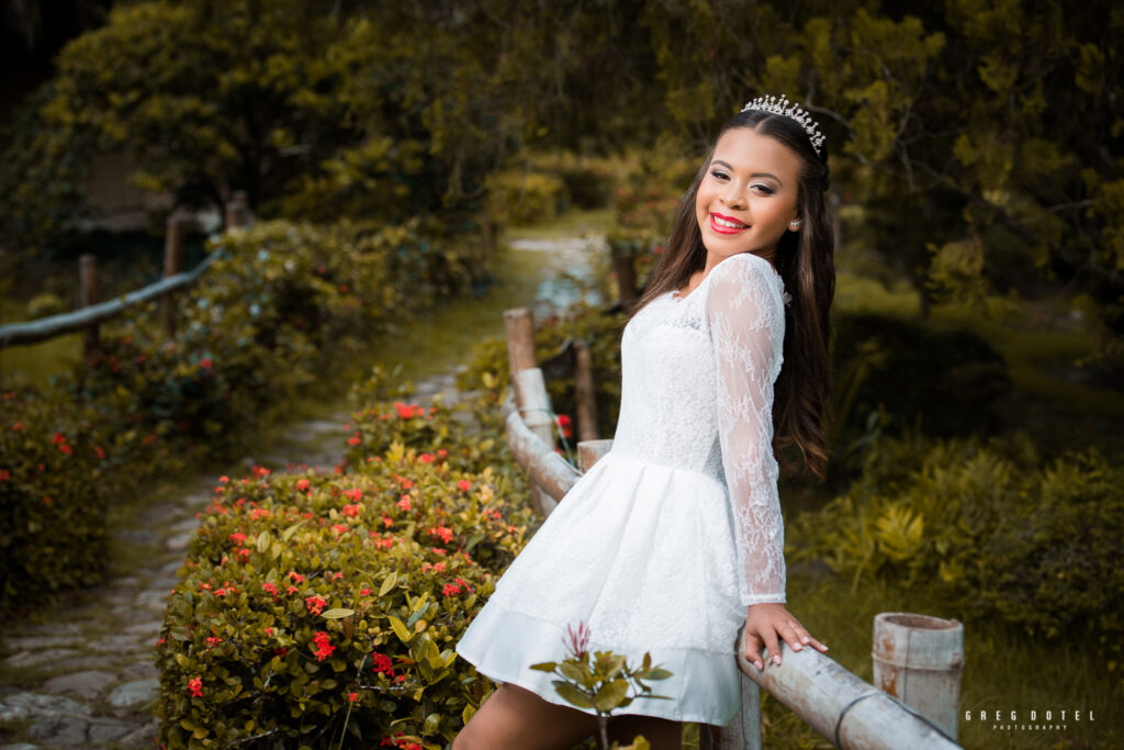 Sesión de fotos de Quinceañera en el Jardín Botánico Nacional de Santo Domingo República Dominicana