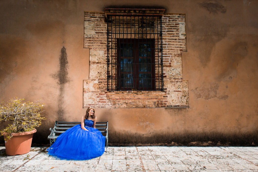 Karen en sus quince años en la Zona Colonial de Santo Domingo Republica Dominicana