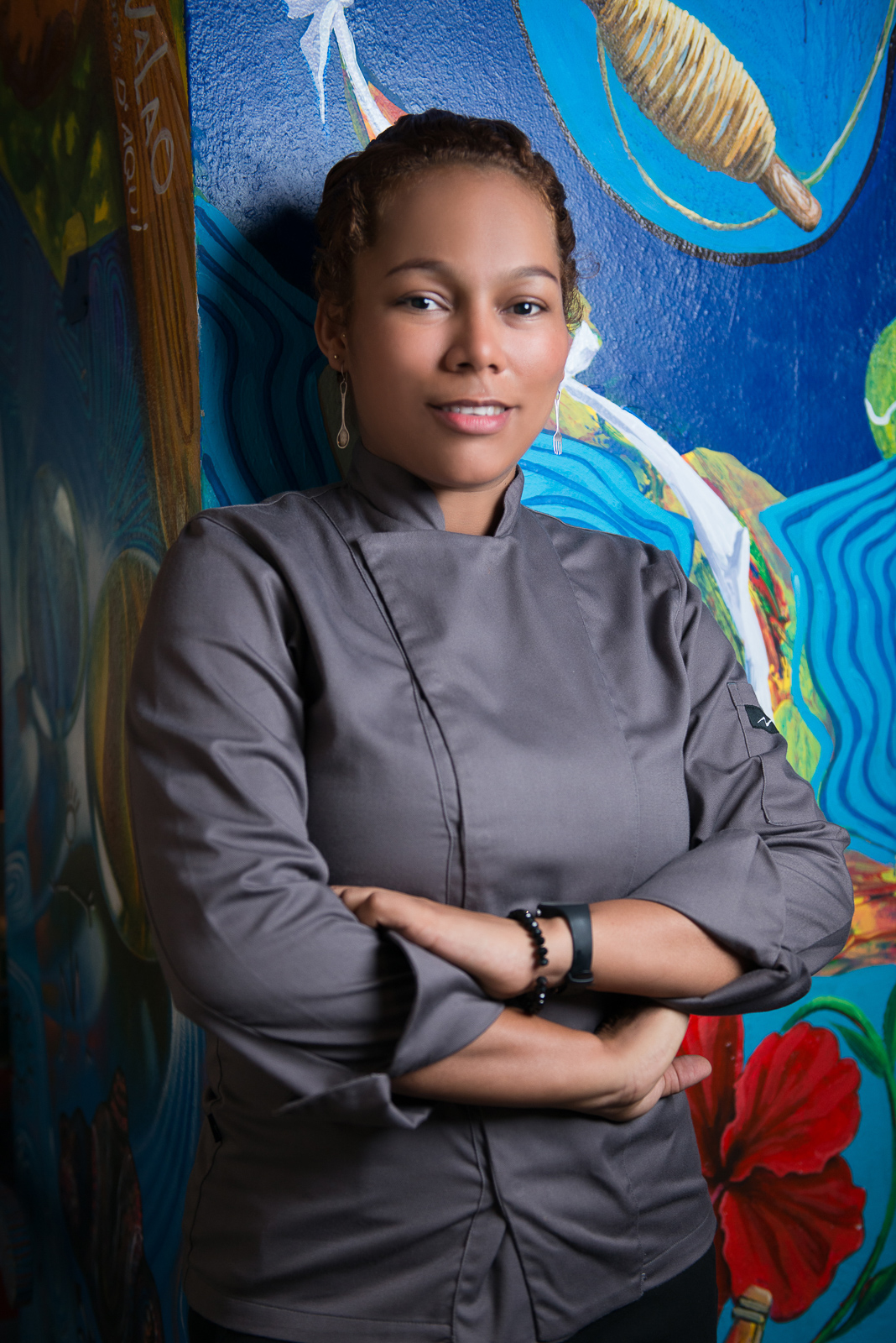 Retratos corporativos a la chef Noemi en el restaurante Jalao de la Zona Colonial de Santo Domingo Republica Dominicana