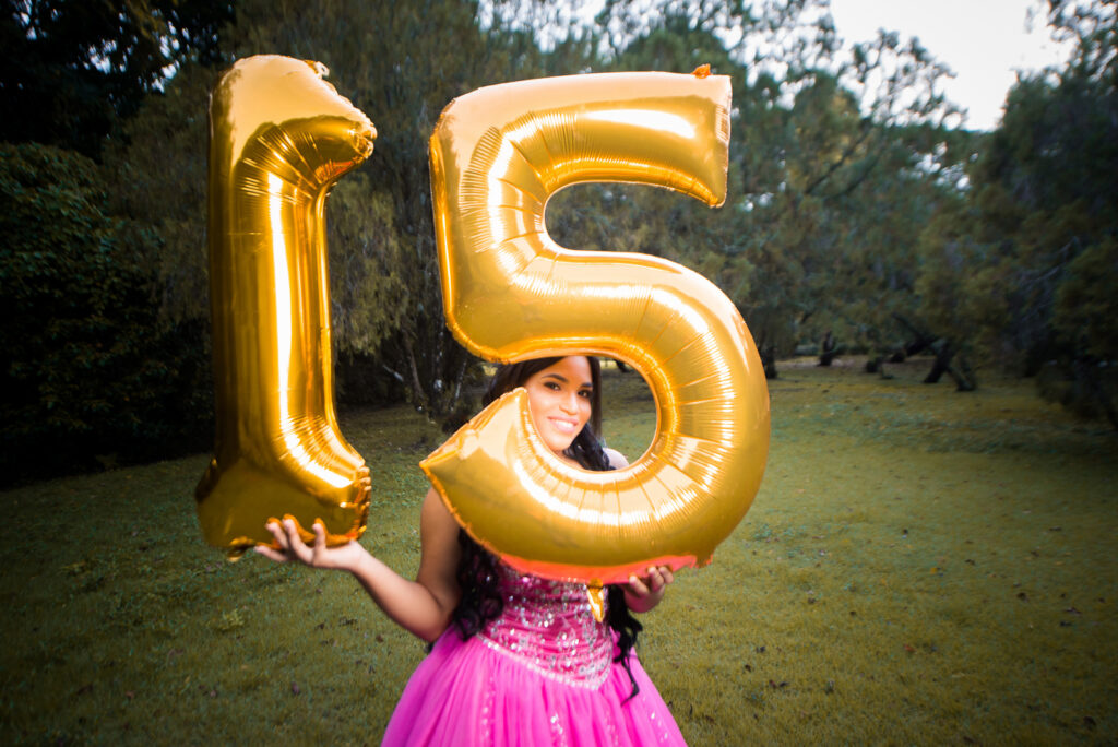 Quinceañera Stephanie en el Jardín Botánico de Santo Domingo, República Dominicana