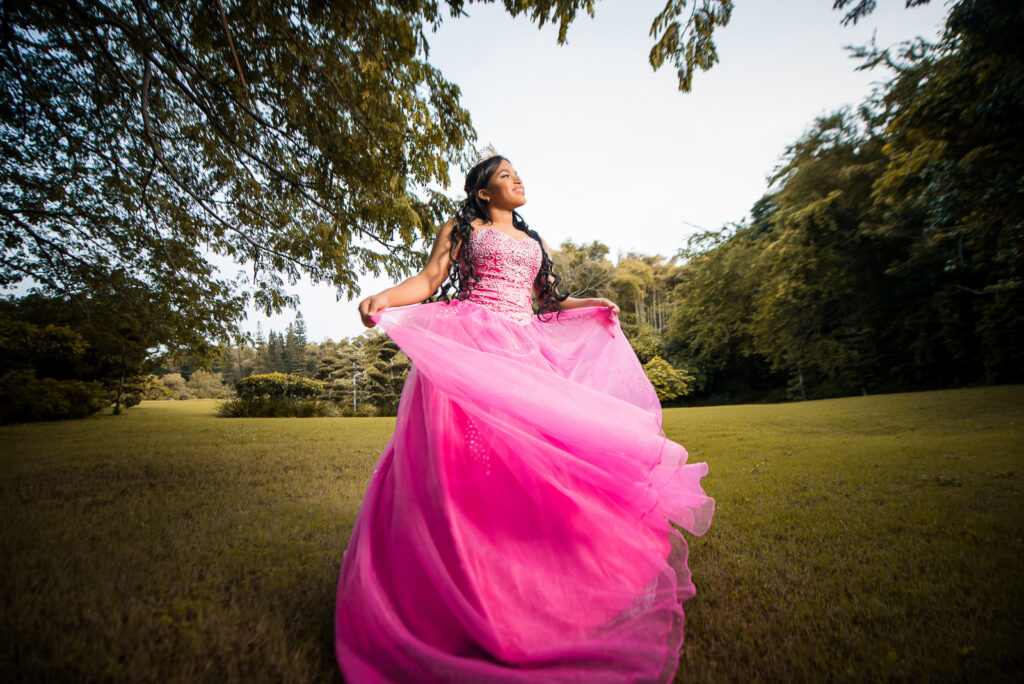 Quinceañera Stephanie en el Jardín Botánico de Santo Domingo, República Dominicana