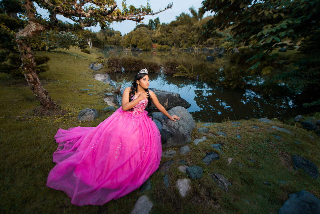 Quinceañera Stephanie en el Jardín Botánico de Santo Domingo, República Dominicana