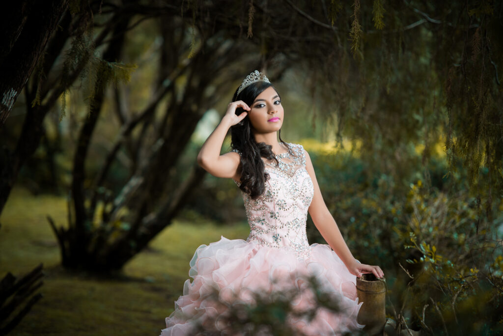 Sesión de fotos de Quinceañera en sus 15 años en el Jardín Botánico de Santo Domingo, República Dominicana