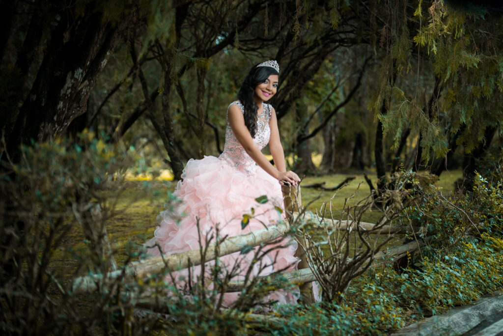 Sesión de fotos de Quinceañera en sus 15 años en el Jardín Botánico de Santo Domingo, República Dominicana