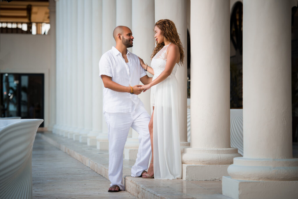 Sesion de novios o pre boda de Estela y Angel en el Hotel Paradisus Punta Cana, Republica Dominicana