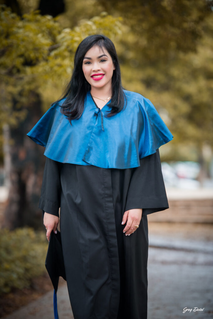 Sesión de fotos en la Universidad Autónoma de Santo Domingo - UASD de la graduación de Luisanny, República Dominicana