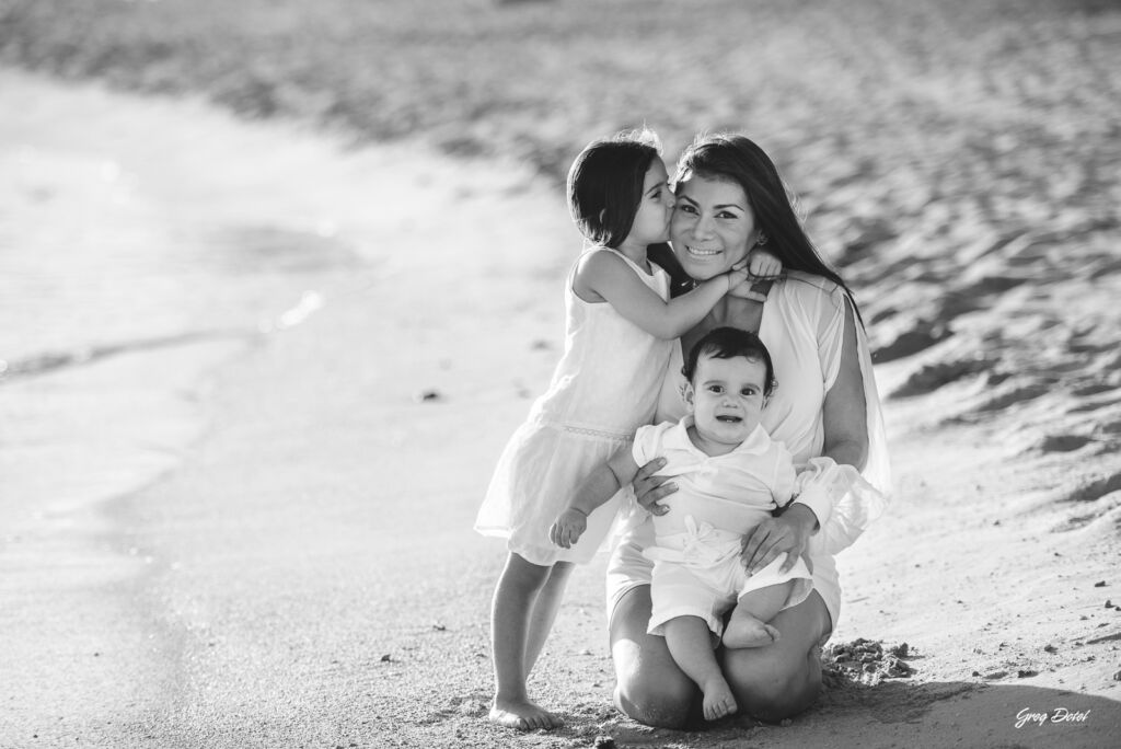 Family photoshoot session at juan dolio beach in the dominican republic