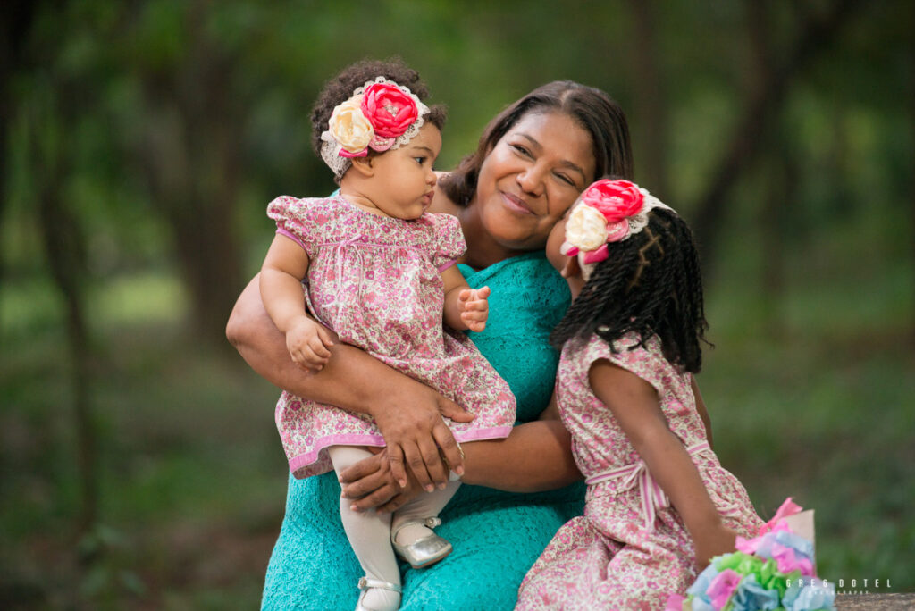 Sesión de fotos celebrando el cumpleaños de las niñas de Jennifer en parque Mirador Sur de Santo Domingo, Republica Dominicana