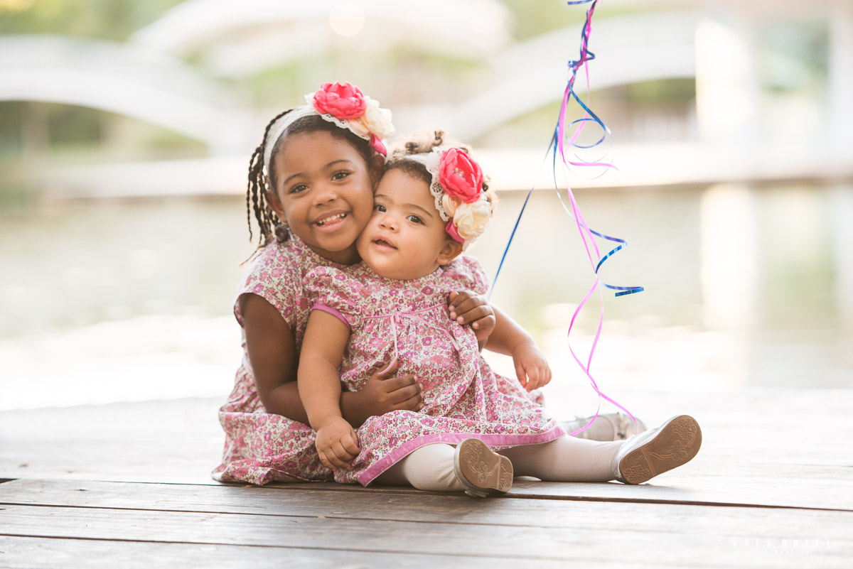 Sesión de fotos celebrando el cumpleaños de las niñas de Jennifer en parque Mirador Sur de Santo Domingo, Republica Dominicana