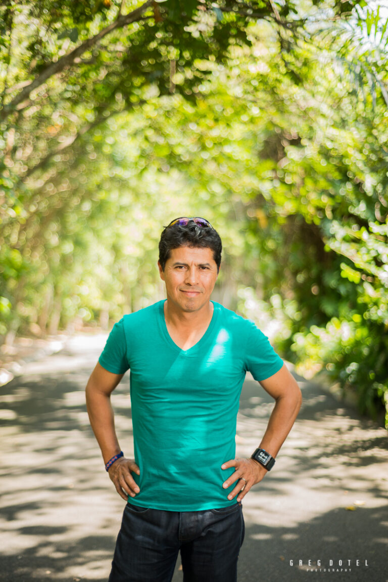 Fotografías del corredor mexicano German Silva en el Jardín Bótanico de Santo Domingo en República Dominicana