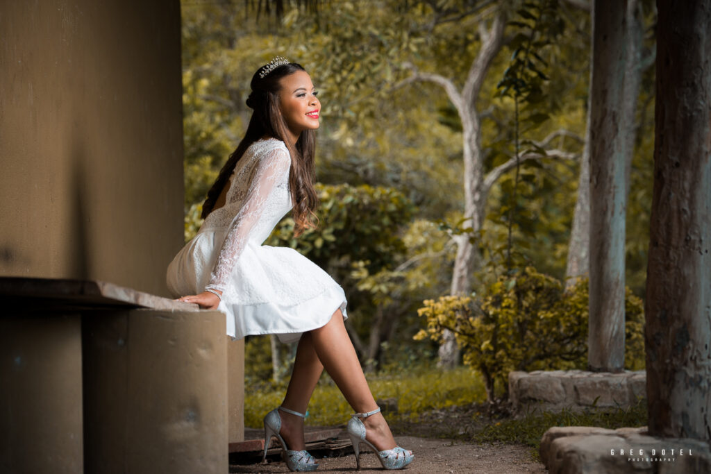 Sesión de fotos de Quinceañera en el Jardín Botánico Nacional de Santo Domingo República Dominicana