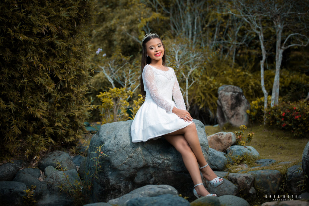 Sesión de fotos de Quinceañera en el Jardín Botánico Nacional de Santo Domingo República Dominicana