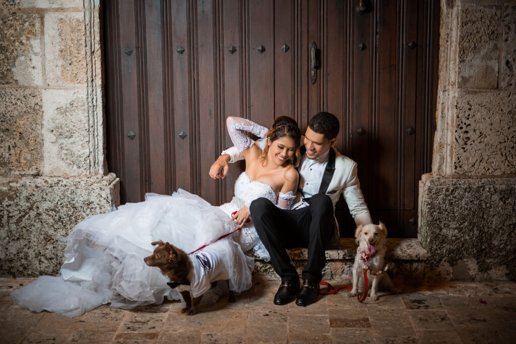 Sesion de novios o pre boda de Chari y Felix en la Zona Colonial de Santo Domingo Republica Dominicana