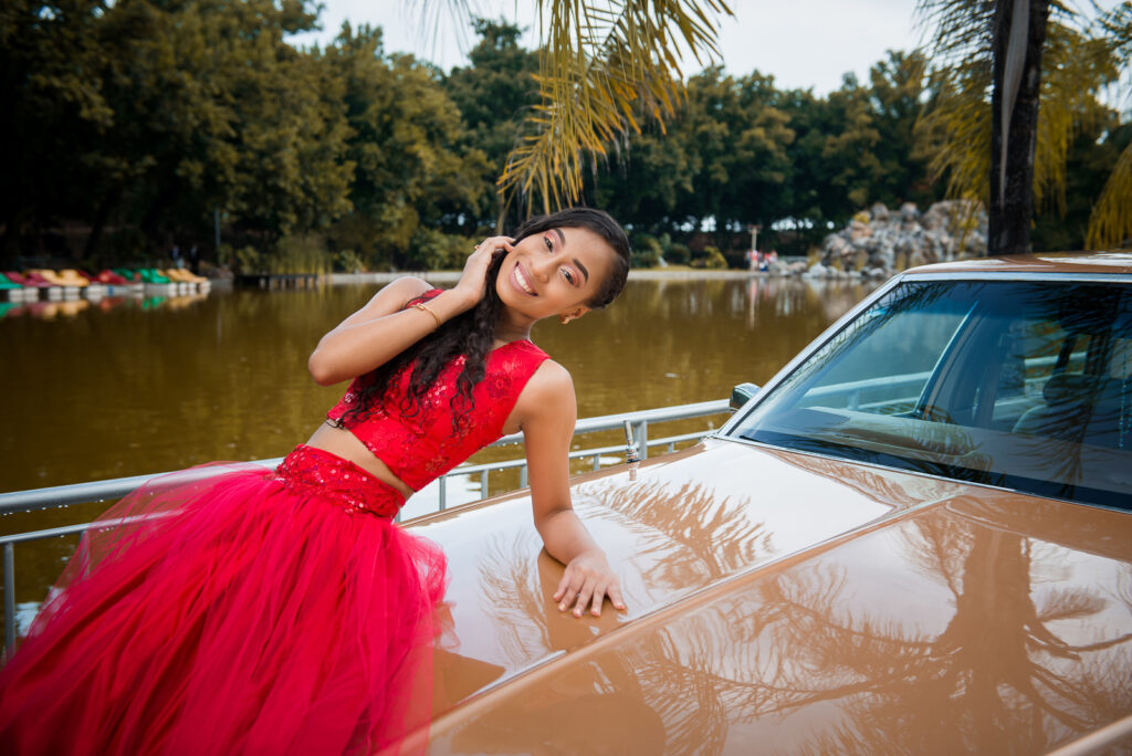 Sesión de fotos de 15 años de Luisanna en el Parque Mirador Sur de Santo Domingo, República Dominicana