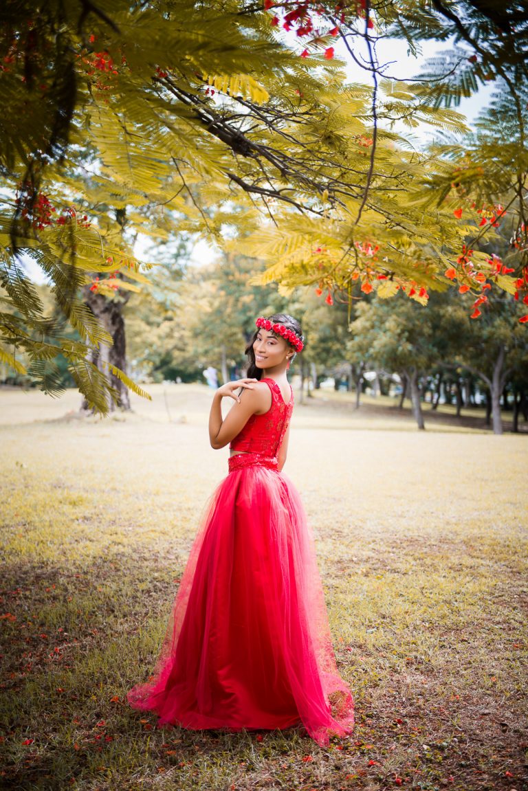 Sesión de fotos de 15 años de Luisanna en el Parque Mirador Sur de Santo Domingo, República Dominicana