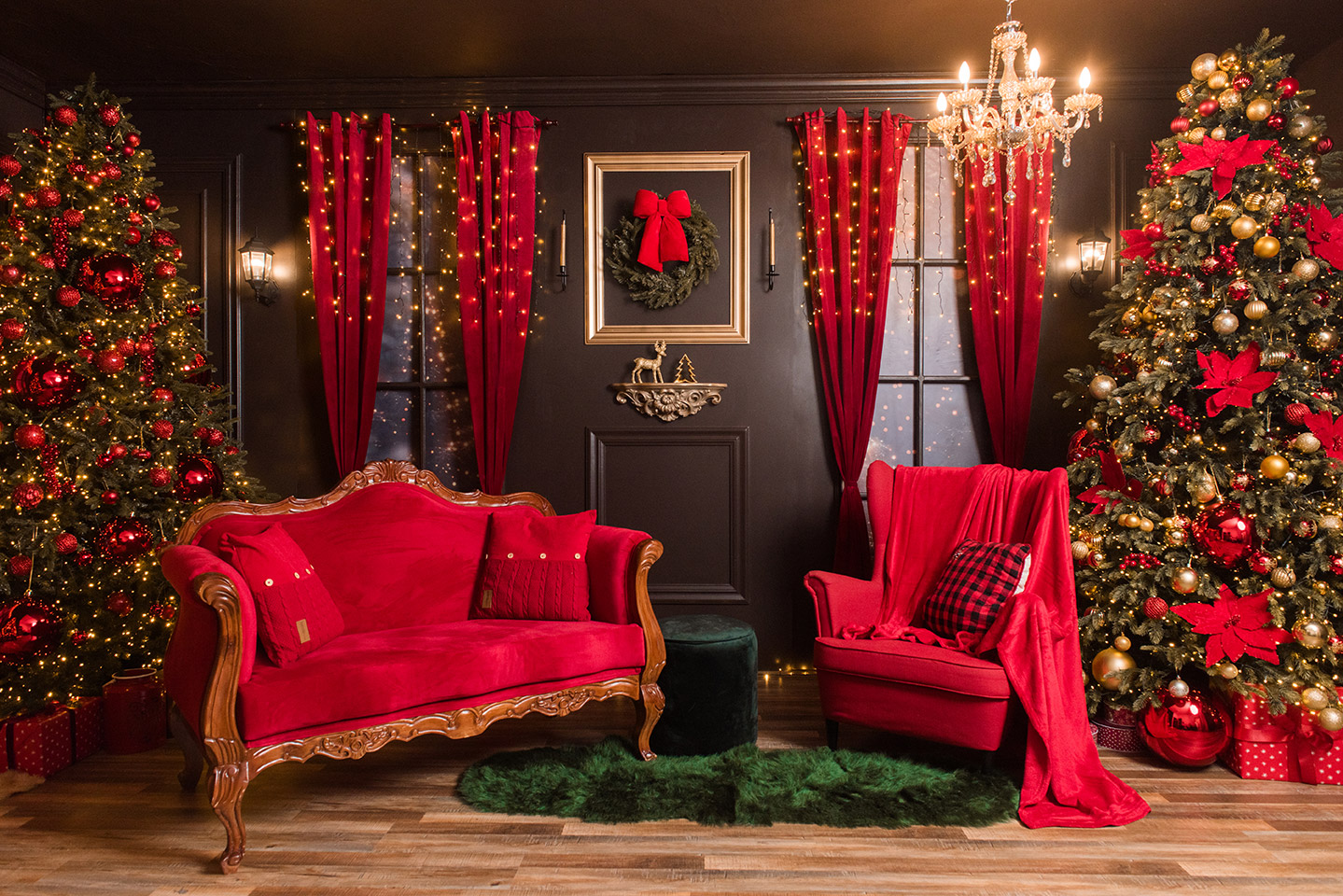 Presentamos nuestro Set para sesiones de fotos de navidad «Living Christmas 2024» en Santo Domingo