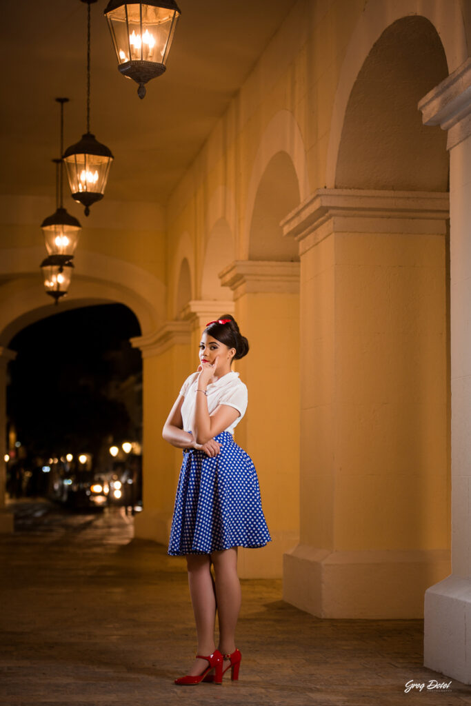 Sesión de fotos de 15 años de Alisha en la Zona Colonial de Santo Domingo, República Dominicana por el fotografo Greg Dotel