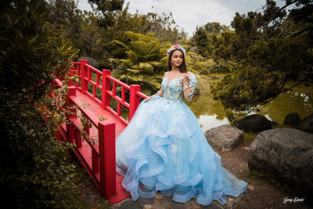 Sesion de fotos de 15 años hermosas y modernas de Carismell en el Jardin Botanico de Santo Domingo, República Dominicana