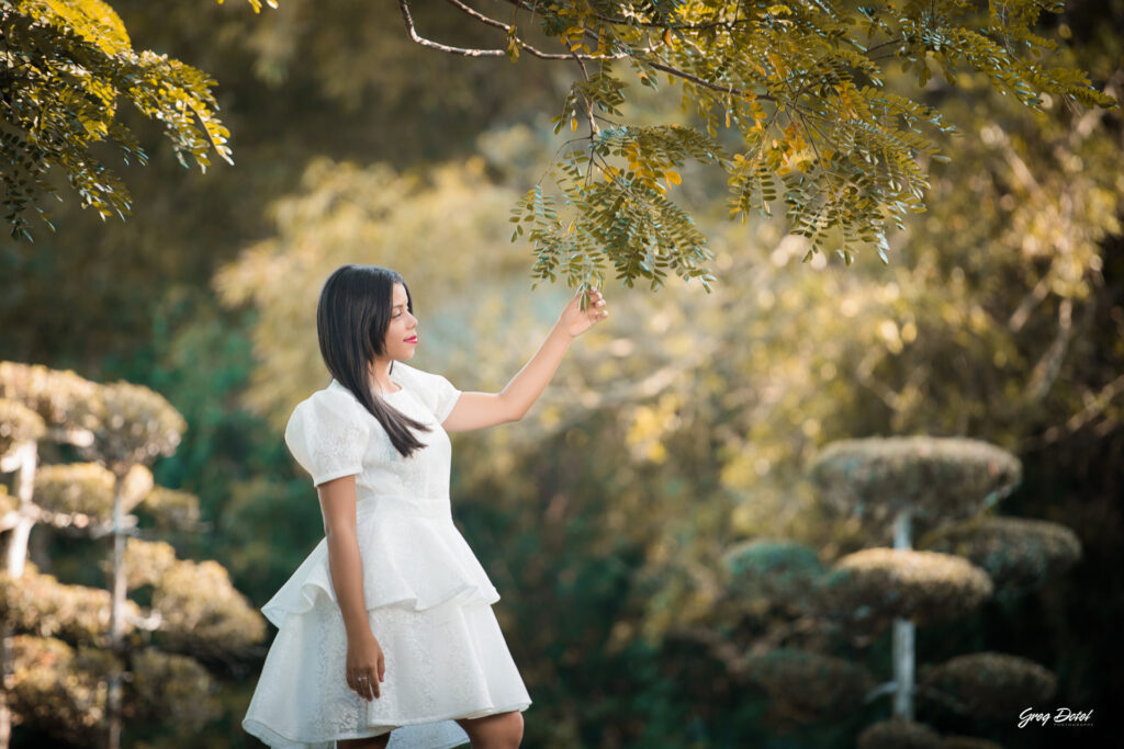 Sesion de fotos de quinceañeras modernas de Franny en el Jardin Botanico Nacional de Santo Domingo, República Dominicana