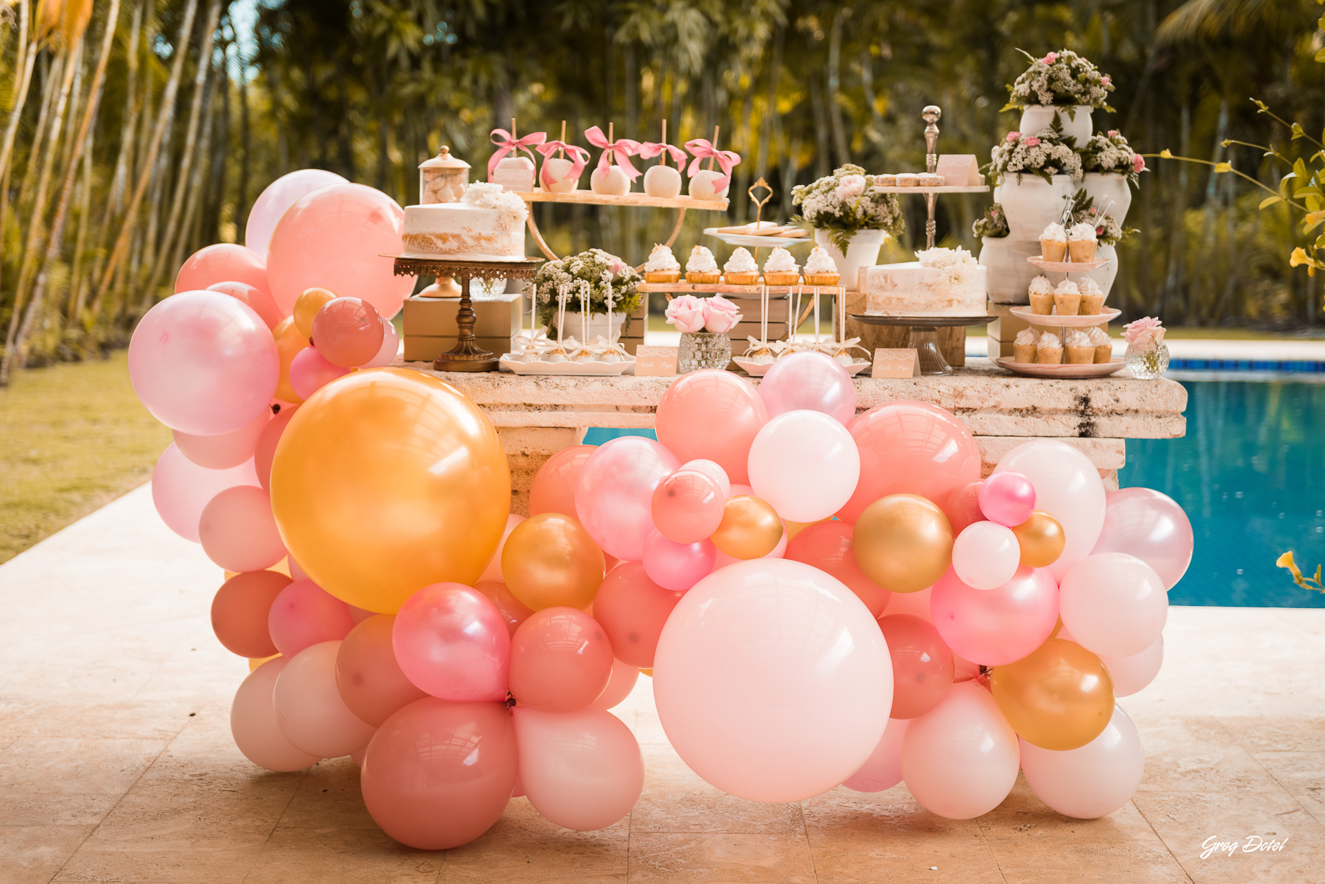 Fotos de decoración fiesta de 15 años en República Dominicana para la quinceañera Mailyn