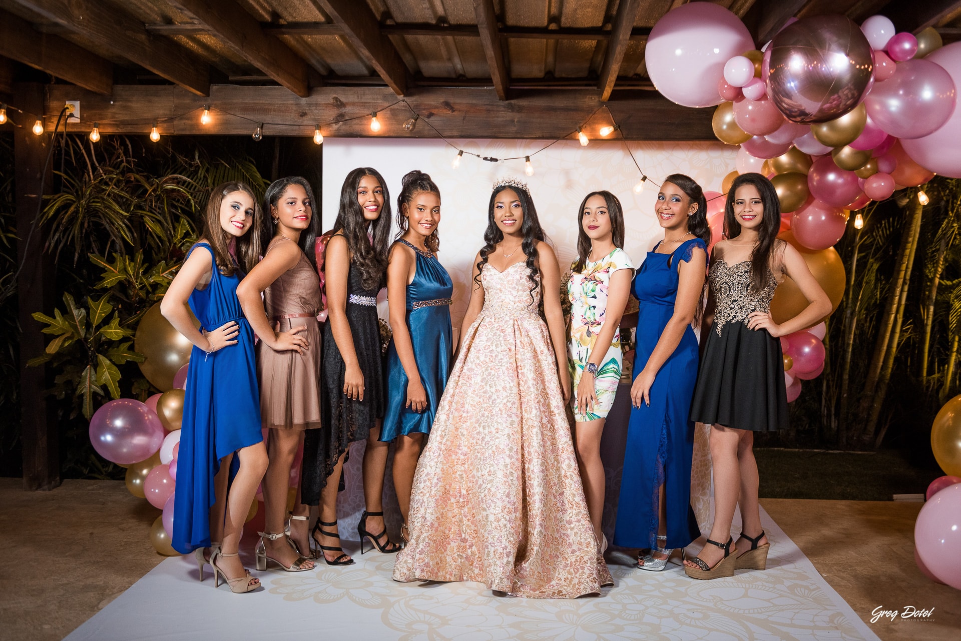 Fotos de fiesta de 15 años en República Dominicana para la quinceañera Mailyn