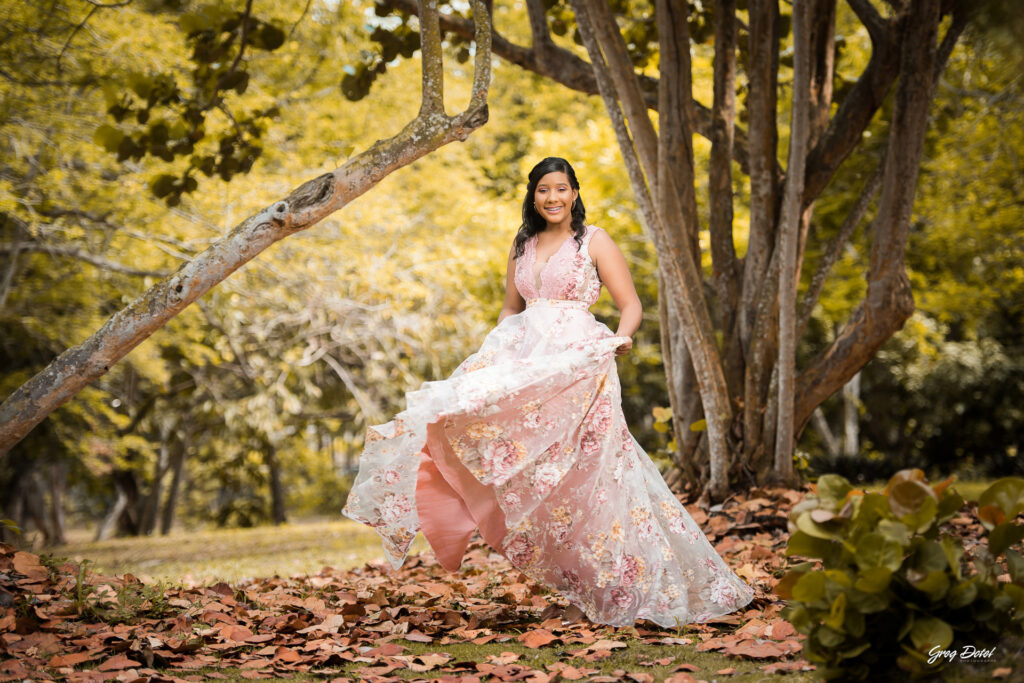Sesion de fotos de 15 años hermosas de Shantal en el Jardin Botanico Nacional de Santo Domingo, República Dominicana