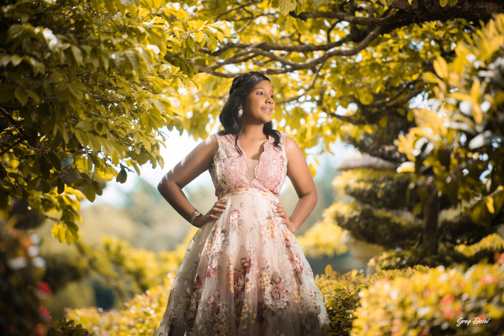 Sesion de fotos de 15 años hermosas de Shantal en el Jardin Botanico Nacional de Santo Domingo, República Dominicana