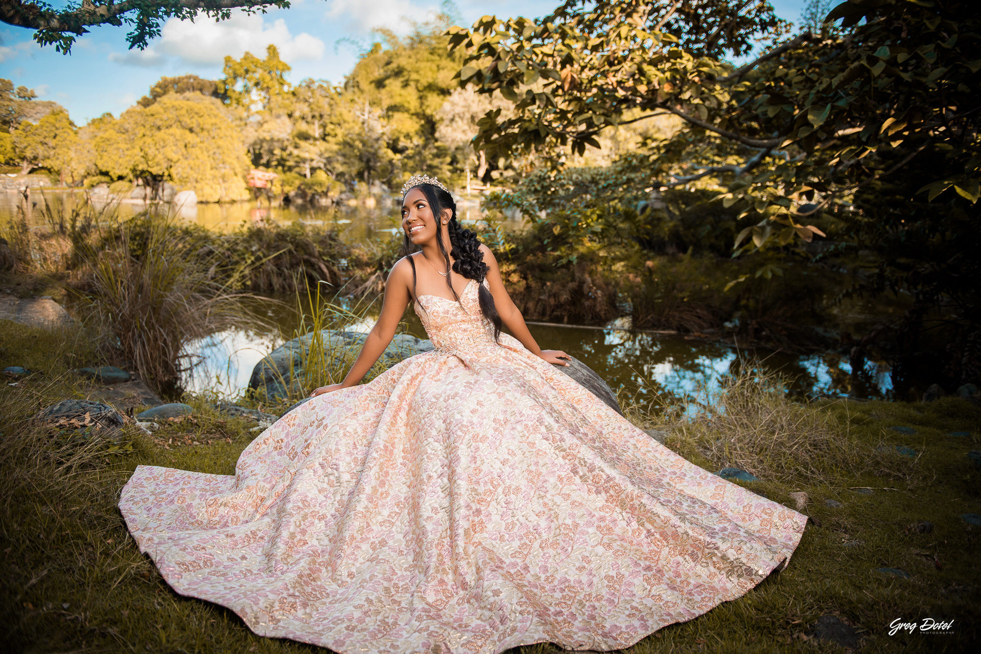 Sesion de fotos de 15 años hermosas de Meily en el Jardin Botanico Nacional de Santo Domingo, República Dominicana