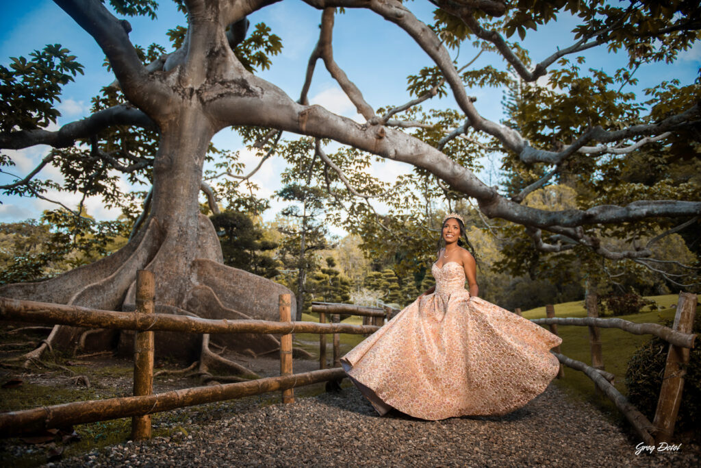 Sesion de fotos de 15 años hermosas de Meily en el Jardin Botanico Nacional de Santo Domingo, República Dominicana