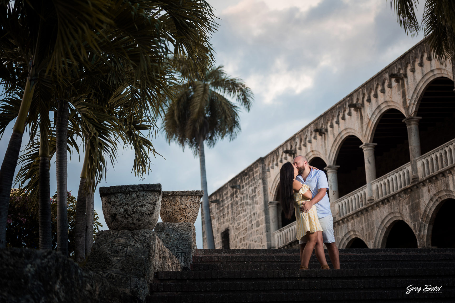 Sesion de fotos en el Alcazar de Colon de Santo Domingo, República Dominicana