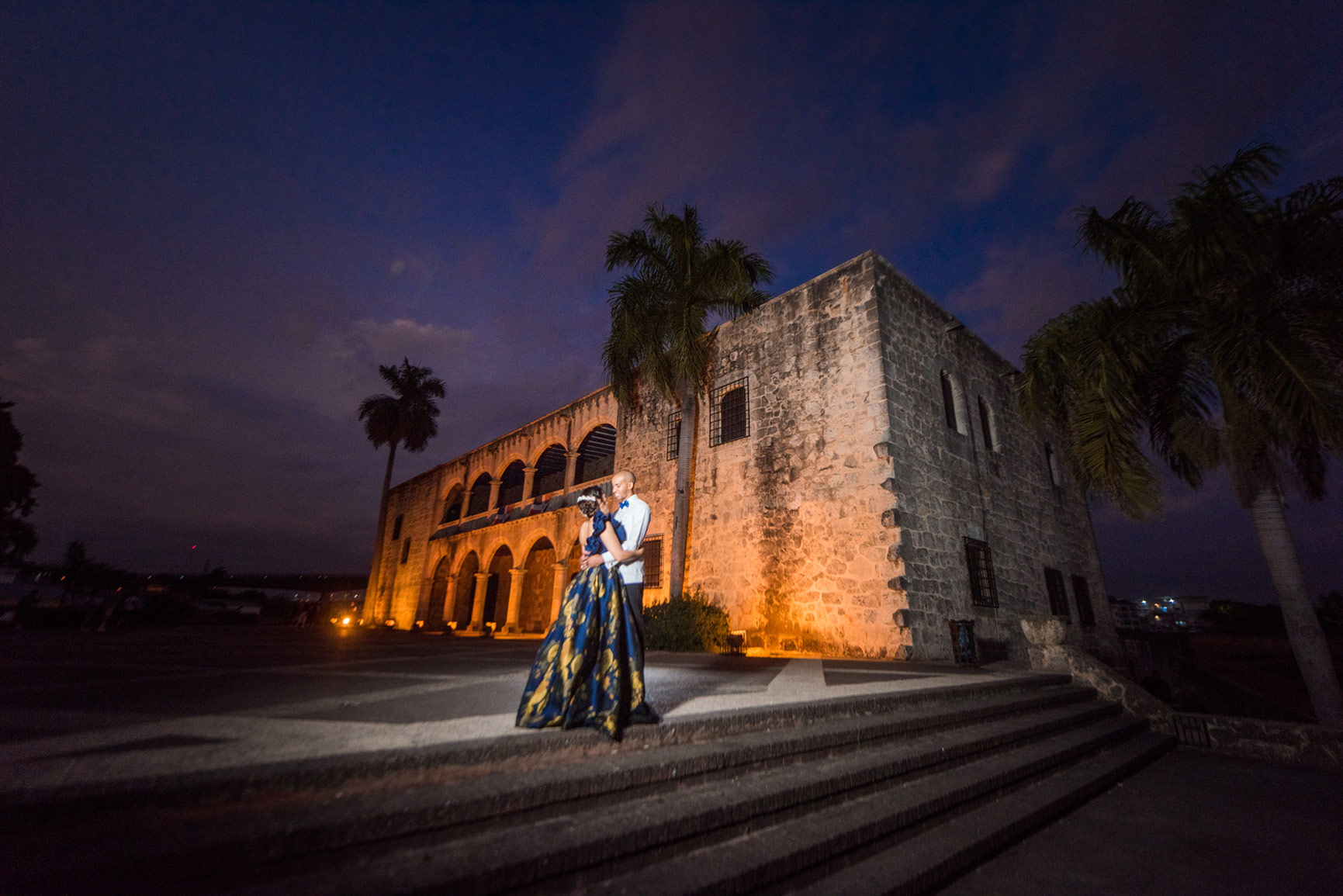 Sesion de fotos en el Alcazar de Colon de Santo Domingo, República Dominicana